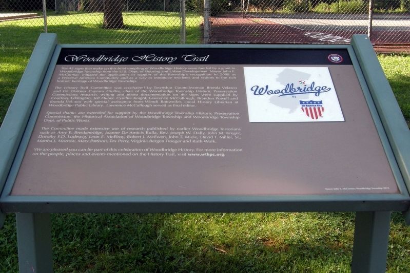 Woodbridge History Trail Marker image. Click for full size.