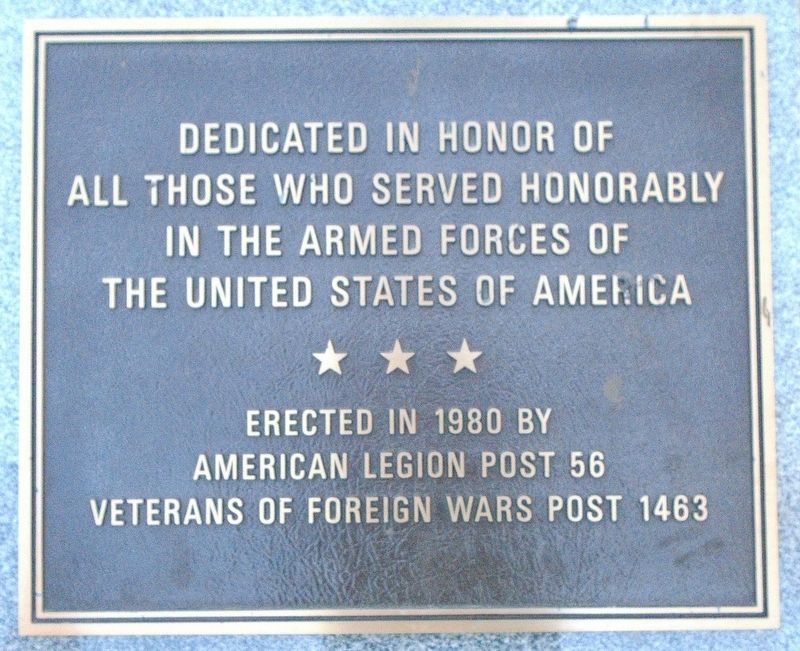 Veterans Memorial. Click for full size. Veterans Memorial image. Click for full size.