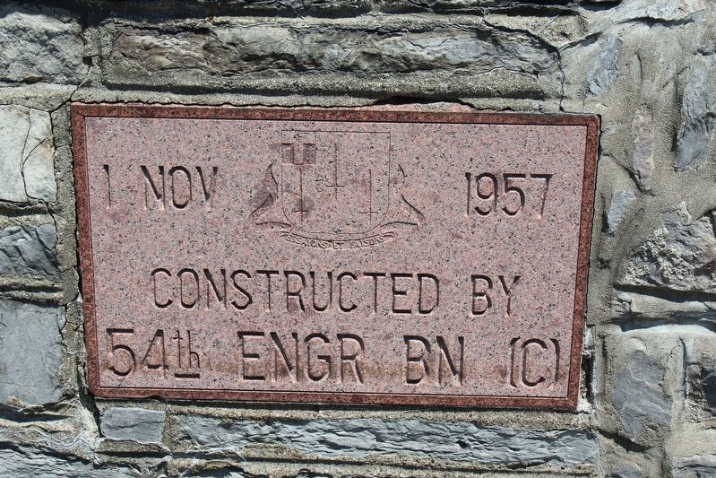 Plaque at base of Tank image. Click for full size.