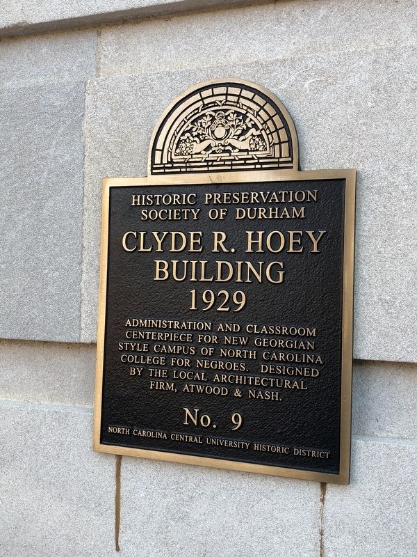 Clyde R. Hoey Building Marker image. Click for full size.