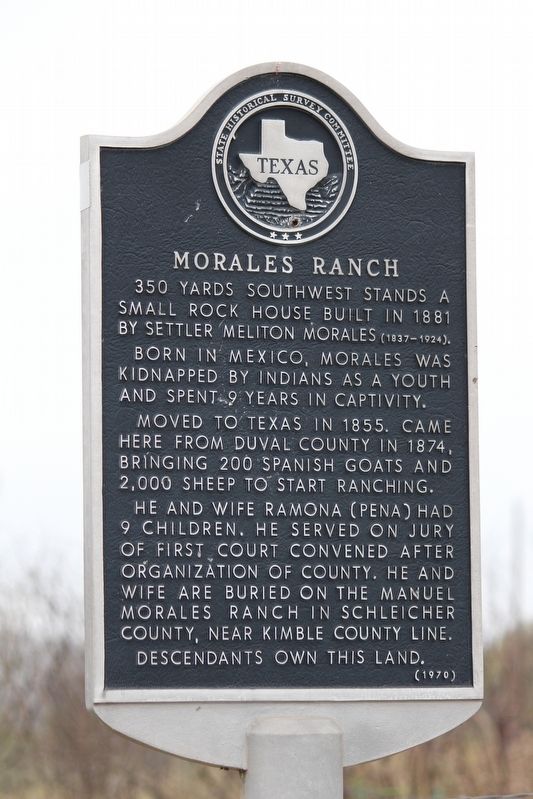 Morales Ranch Marker image. Click for full size.