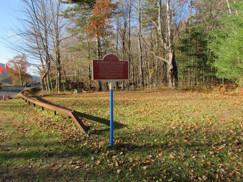 Battles at Sabbath Day Point Marker image. Click for full size.