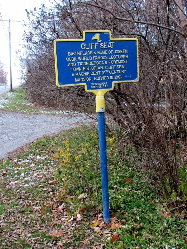 Cliff Seat Marker. Click for full size. Cliff Seat Marker image. Click for full size.