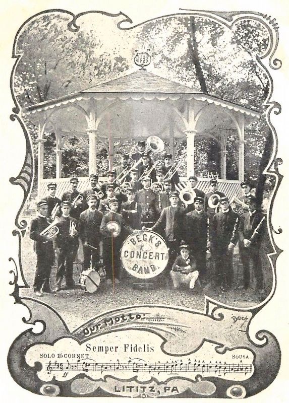 Beck's Concert Band Photo image. Click for full size.
