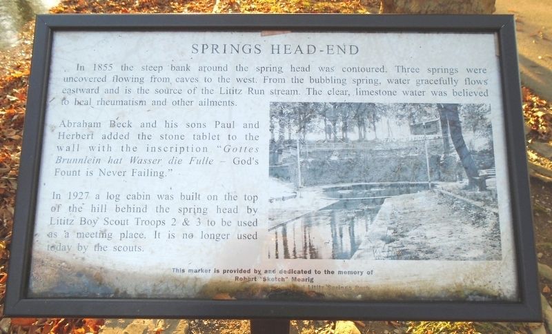 Springs Head-End Marker image. Click for full size.