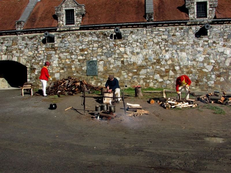 British Soldiers at Fort Ticonderoga image. Click for full size.