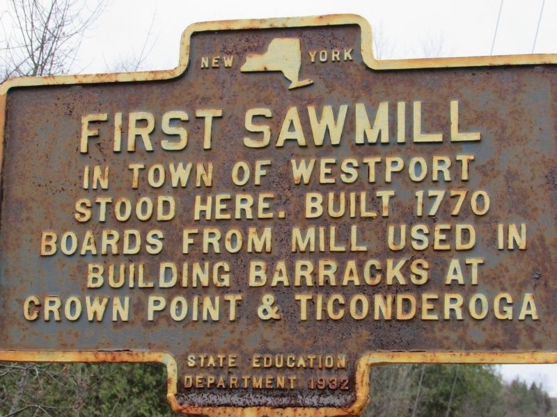 First Sawmill Marker image. Click for full size.
