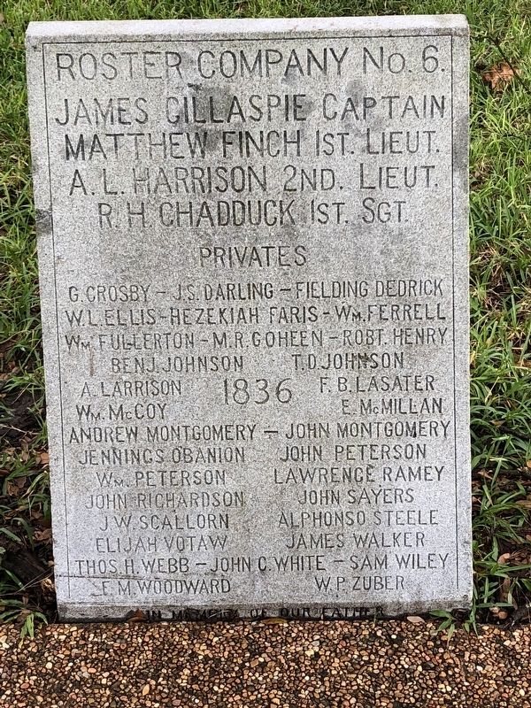 Roster Company No. 6 Marker image. Click for full size.