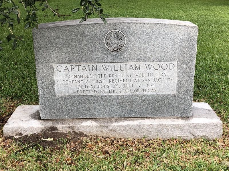 Captain William Wood Marker Front. Click for full size. Captain William Wood Marker Front image. Click for full size.