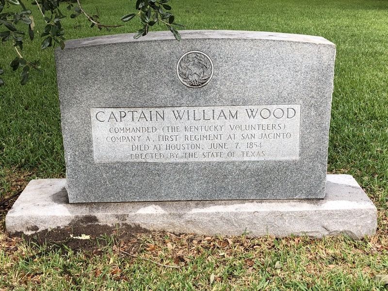 Captain William Wood Marker Front image. Click for full size.