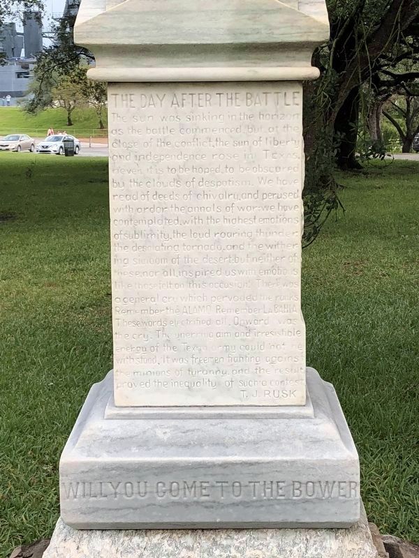 The B. R. Brigham Monument South Side image. Click for full size.