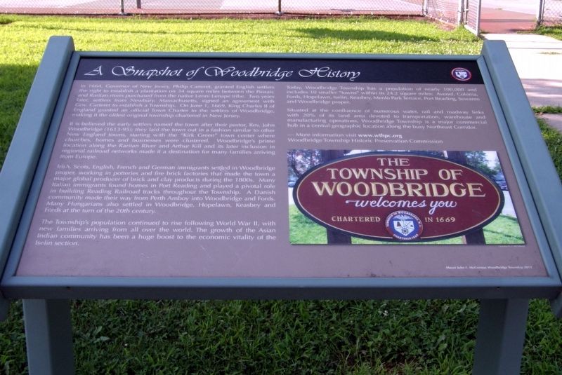 A Snapshot of Woodbridge History Marker image. Click for full size.