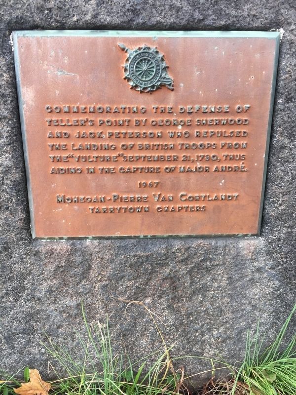 Commemorating the Defense of Teller's Point Marker image. Click for full size.