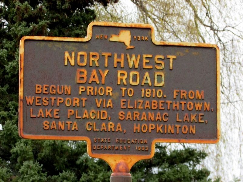 Northwest Bay Road Marker image. Click for full size.