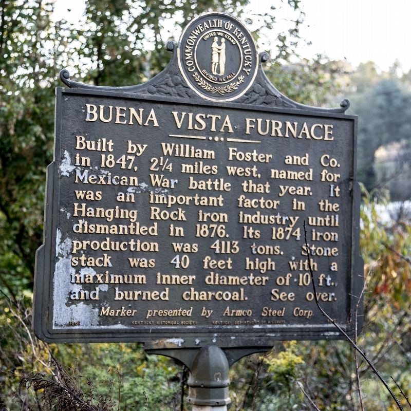 Buena Vista Furnace face of marker image. Click for full size.