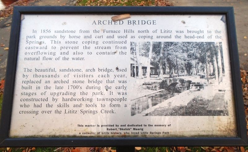 Arched Bridge Marker. Click for full size. Arched Bridge Marker image. Click for full size.