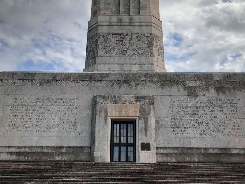San Jacinto Monument West Facade image. Click for full size.