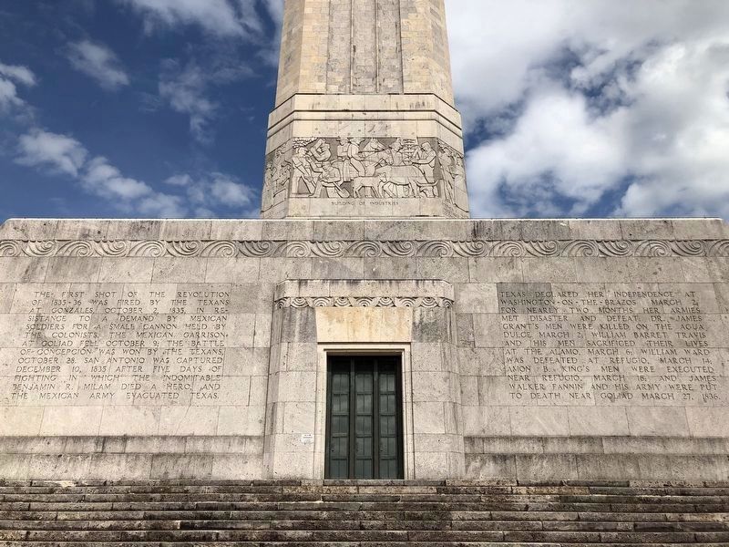 San Jacinto Monument South Facade image. Click for full size.