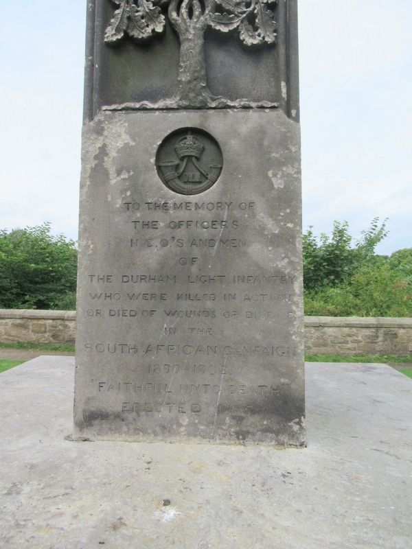 Durham Light Infantry Boer War Memorial image. Click for full size.