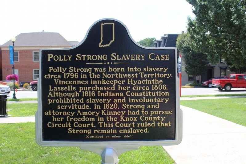 Polly Strong Slavery Case Marker image. Click for full size.