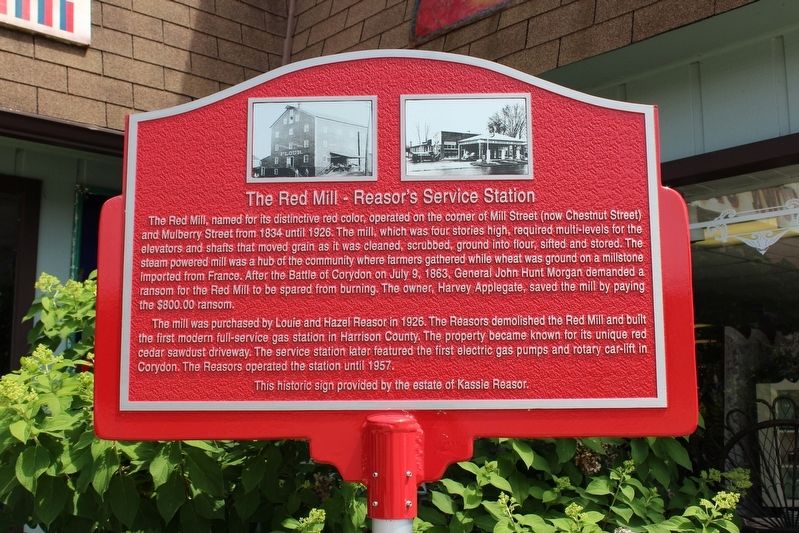 The Red Mill – Reasors Service Station Marker image. Click for full size.