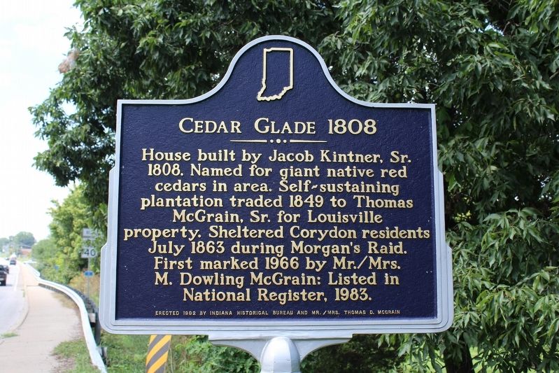Cedar Glade 1808 Marker image. Click for full size.
