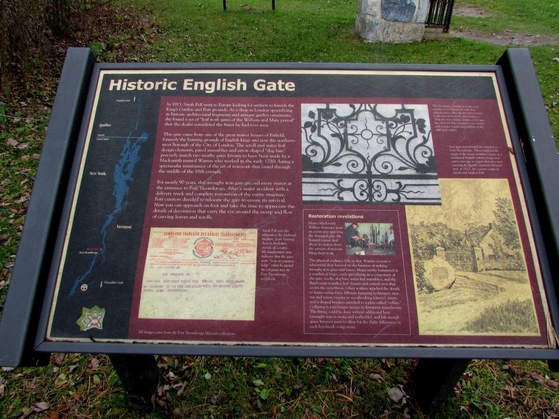 Historic English Gate Marker image. Click for full size.