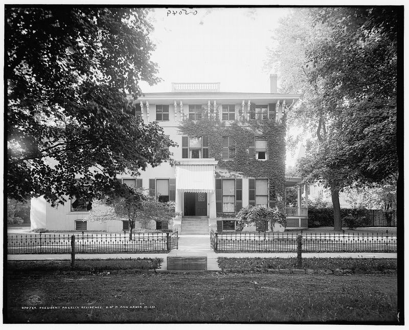 President Angell's residence, U. of M. [University of Michigan], Ann Arbor, Mich. image. Click for full size.