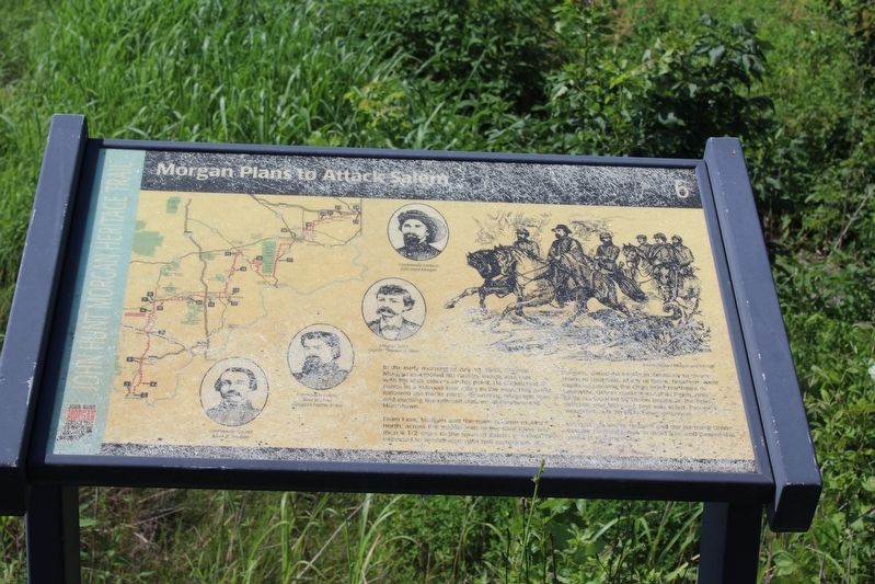 Morgan Plans to Attack Salem Marker image. Click for full size.
