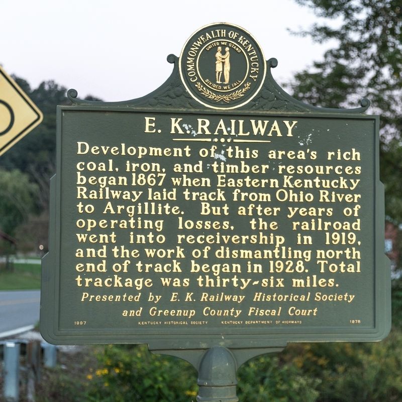 E. K. Railway Marker image. Click for full size.
