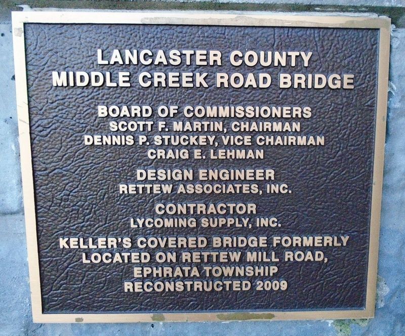 Keller's Mill Bridge Marker image. Click for full size.