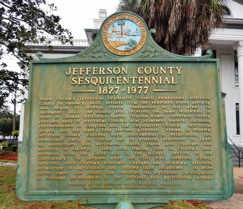 Jefferson County Sesquicentennial Marker image. Click for full size.