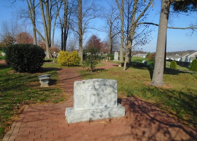 Landis Graveyard Monument image. Click for full size.