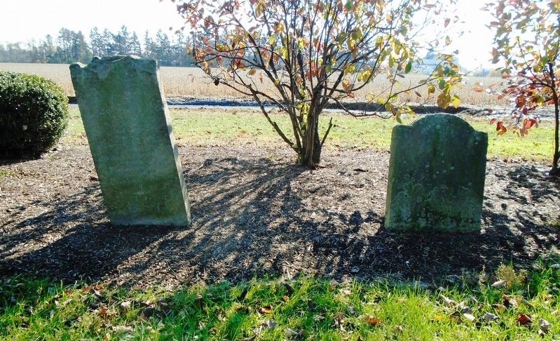 Landis Graveyard Deteriorated Period Headstones. Click for full size. Landis Graveyard Deteriorated Period Headstones image. Click for full size.