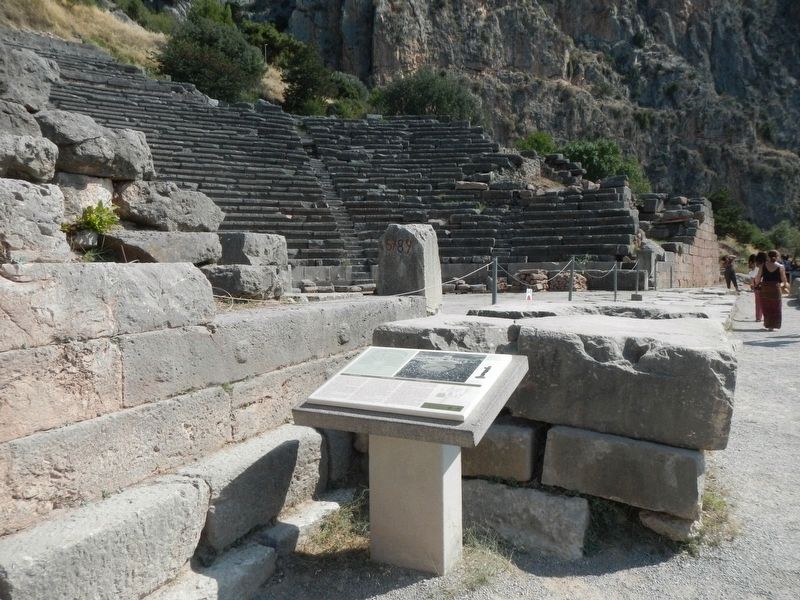 The (Delphi) Theatre and Marker. Click for full size. The (Delphi) Theatre and Marker image. Click for full size.