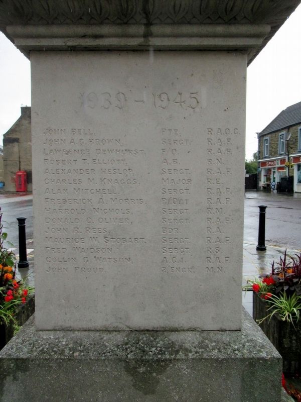 Wolsingham War Memorial. Click for full size. Wolsingham War Memorial image. Click for full size.