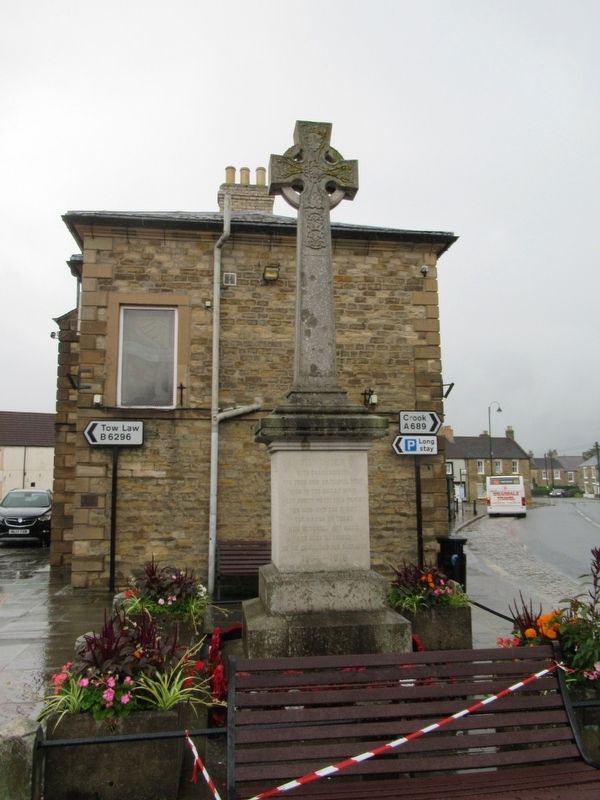 Wolsingham War Memorial. Click for full size. Wolsingham War Memorial image. Click for full size.