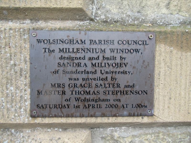 Millenium Window Marker. Click for full size. Millenium Window Marker image. Click for full size.