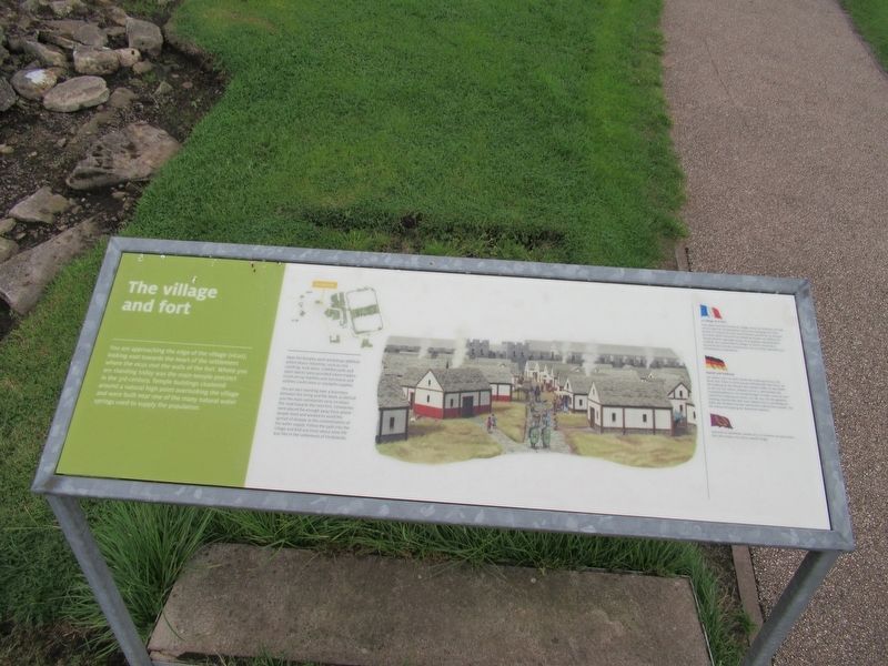 The village and fort Marker. Click for full size. The village and fort Marker image. Click for full size.