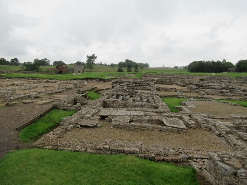 Excavated Stone Buildings of Vindolanda Roman Fort and Village. Click for full size. Excavated Stone Buildings of Vindolanda Roman Fort and Village image. Click for full size.