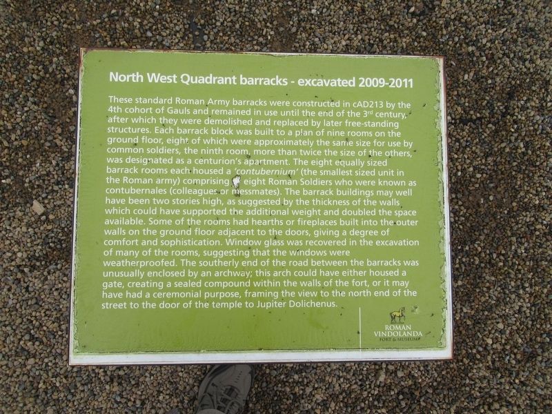 North West Quadrant Barracks Marker image. Click for full size.