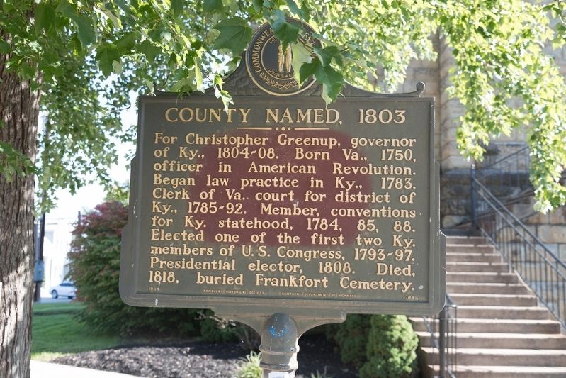 County Named, 1803 Marker image. Click for full size.