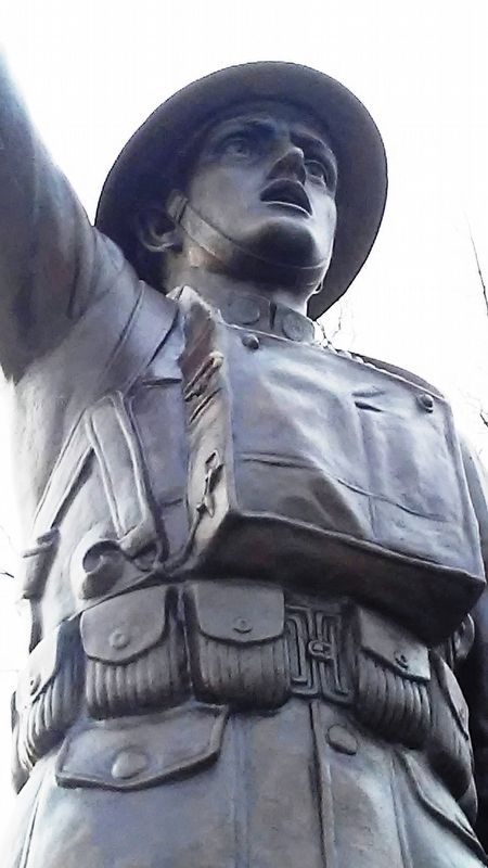 Colonel Frank J. Duffy Memorial Park Doughboy Statue Detail image. Click for full size.