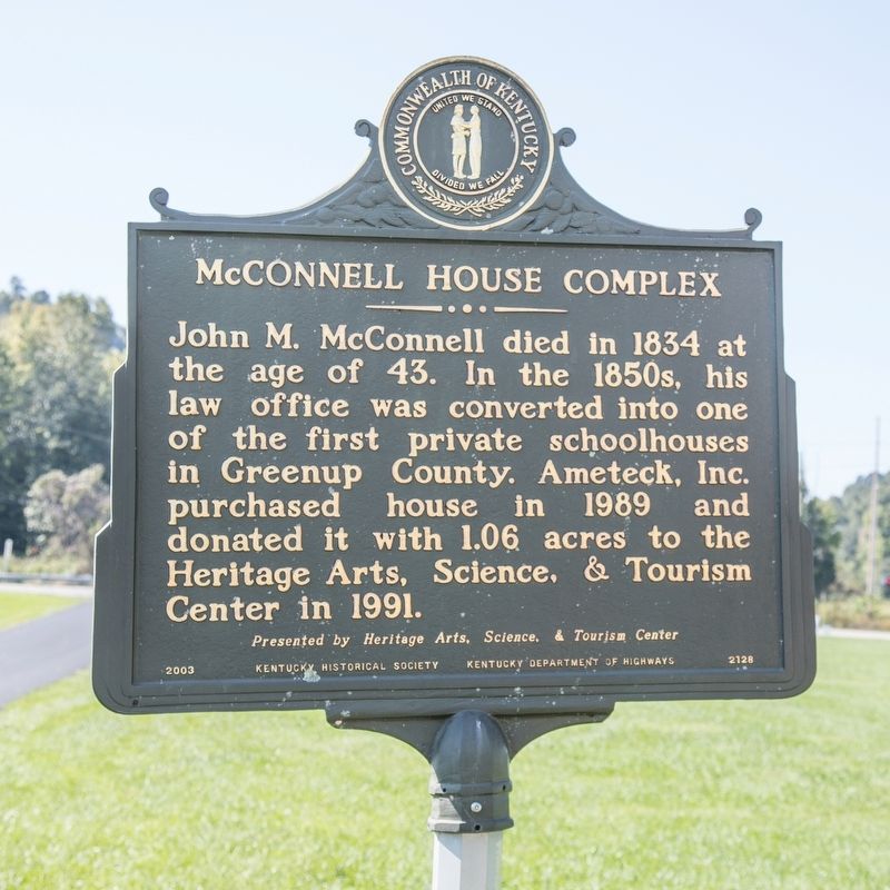McConnell House Complex Marker image. Click for full size.