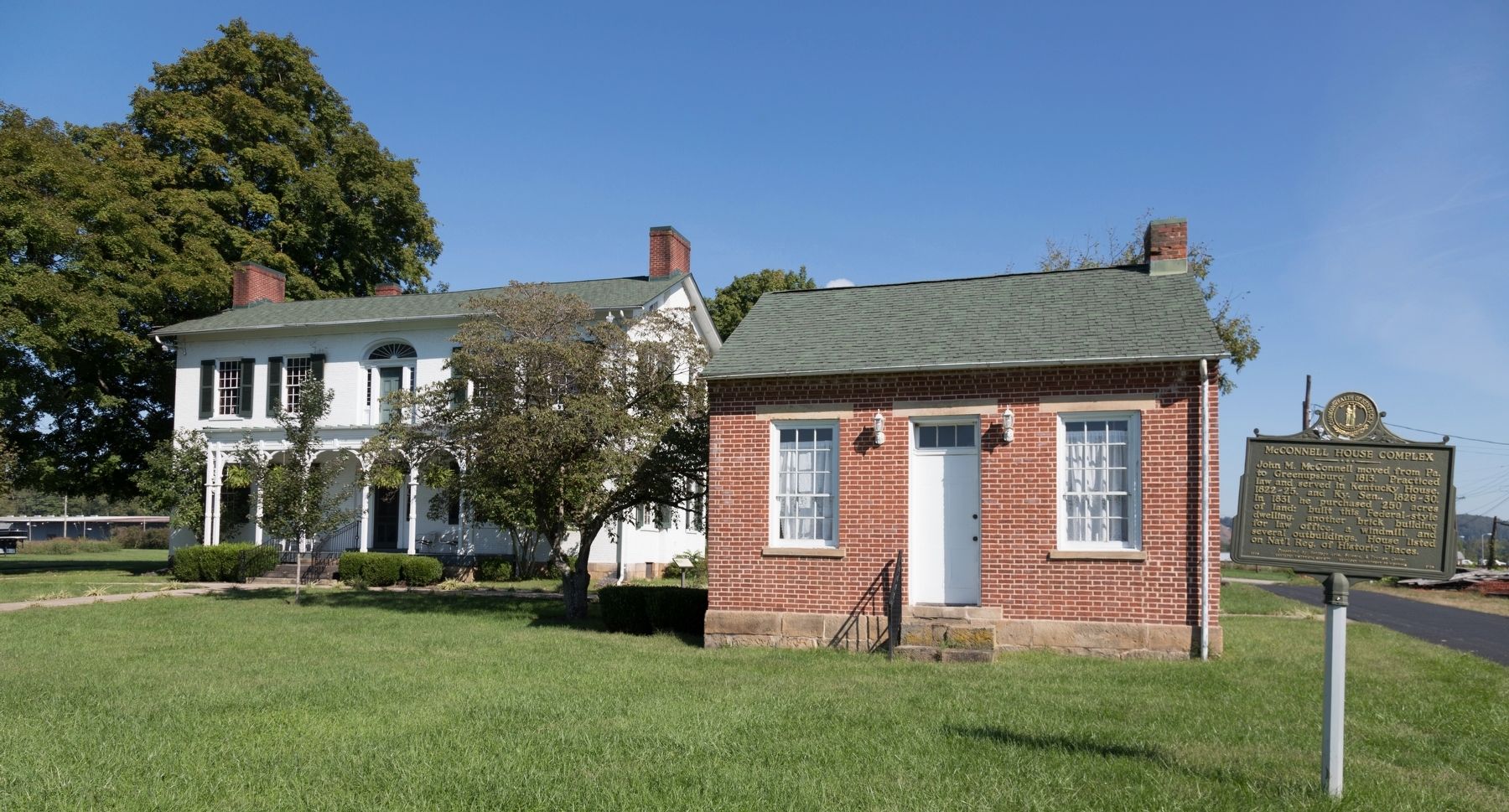 McConnell House, Law Office, and Marker image. Click for full size.