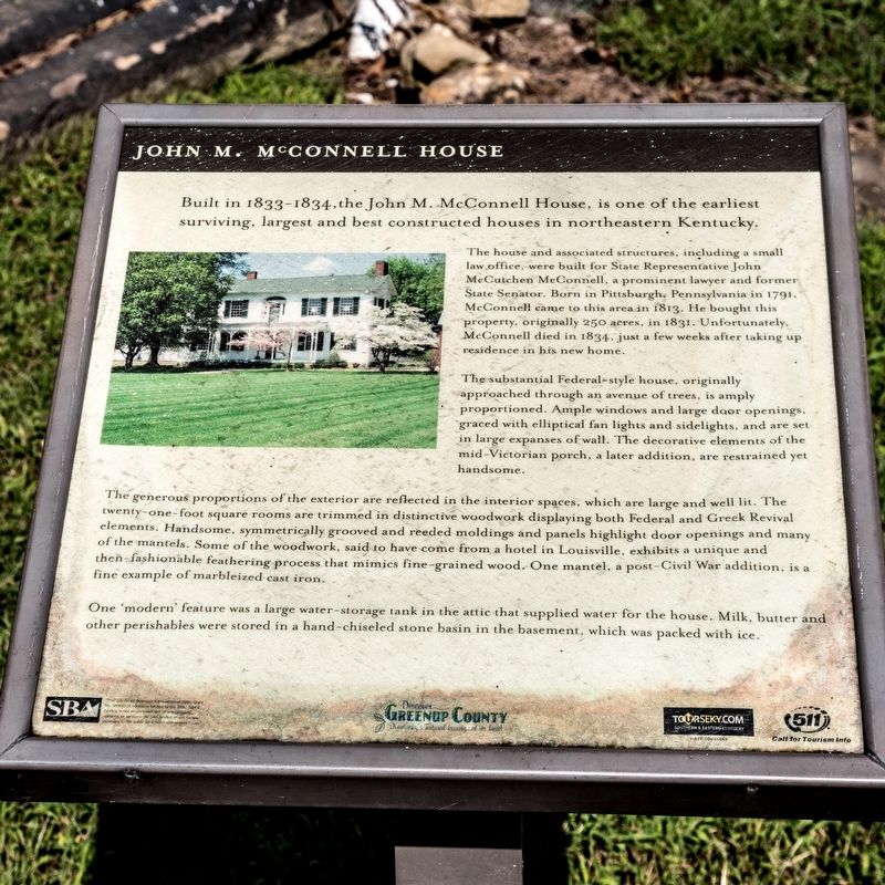 John M. McConnell House Marker image. Click for full size.