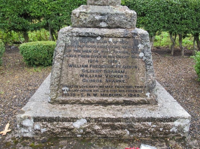 Allenheads War Memorial. Click for full size. Allenheads War Memorial image. Click for full size.