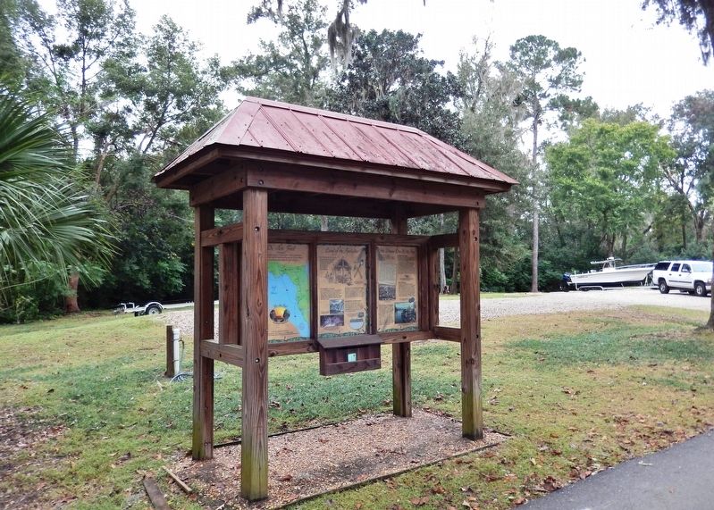 His Dream Dies With Him Marker Kiosk (<i>wide view</i>) image. Click for full size.