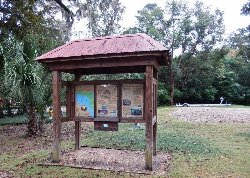 Land of the Apalachee Marker Kiosk (<i>wide view</i>) image. Click for full size.