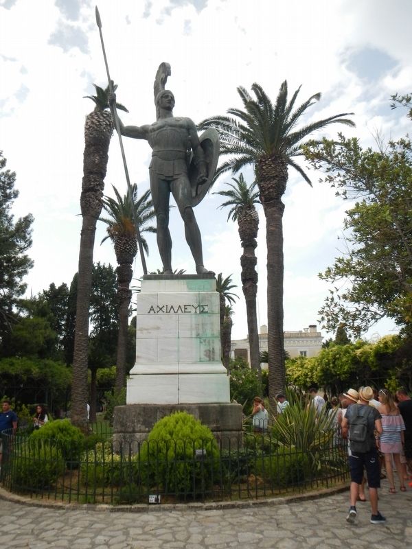 Statue of Achilles after whom the Palace was named image. Click for full size.